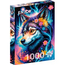Puzzle 1000 p Magical Wolf Portrait