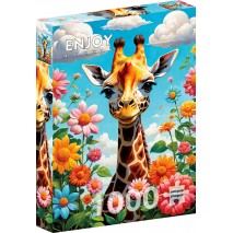 Puzzle 1000 p Cute Giraffe