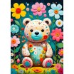 Puzzle 1000 p Flower Teddy Bear