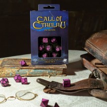Set de Dés Call of Cthulhu 7th Edition Noir & Magenta