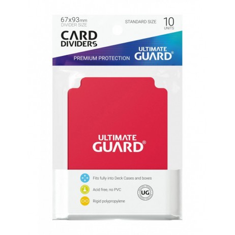 Intercalaires Rouges Standard Ultimate Guard x10 Intercalaires Rouges Standard Ultimate Guard x10