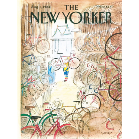 Puzzle 1000 p New Yorker Bicycle Shop Jean J Sempe