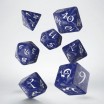 Set de Dés Classic RPG Cobalt & Blanc