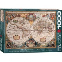 Puzzle 1000 p Carte du Monde Antique Eurographic