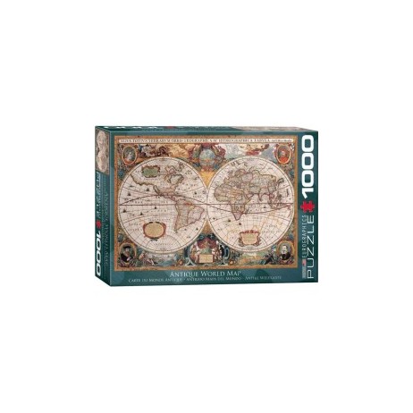 Puzzle 1000 p Carte du Monde Antique Eurographic