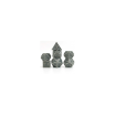 Lot de 7 Dés 16mm Hammer Silver