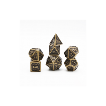 Lot de 7 Dés 16mm Devil Eye Gold