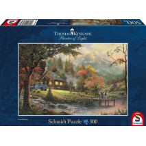 Puzzle 500p Au Bord de l'Eau Kinkade