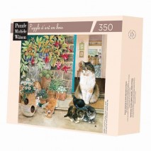 Puzzle Bois 350p Agneatha et ses Chatons