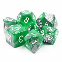 Lot de 7 dés Emerald Ore