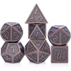 Lot de 7 Dés Métal Outlined Copper