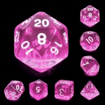 Kit de 7 Dés Magenta Gems