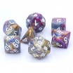 Set de 7 dés Caroussel Blanc/Argent
