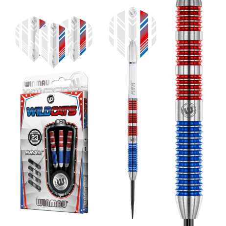 Fléchettes 23gr Winmau Wildcats NT 90%