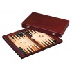 Backgammon coffre en bois brun 41 x 24 x5 cm