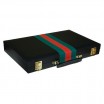 Backgammon Noir Vert/Rouge 46cm