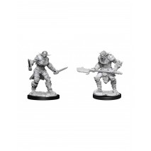 D&D Miniatures Bugbear Barbarian Male & Rogue Female