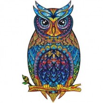 Puzzle bois 195 p Hibou