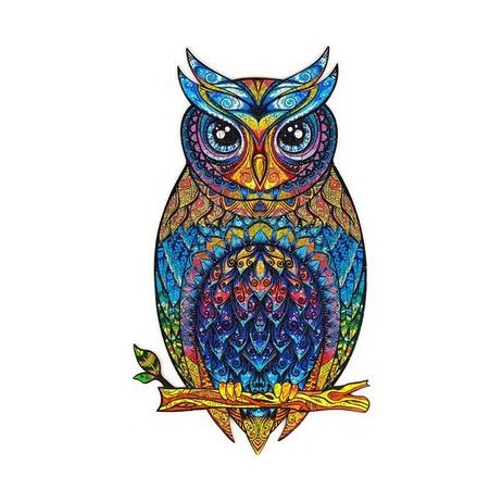 Puzzle bois 195 p Hibou