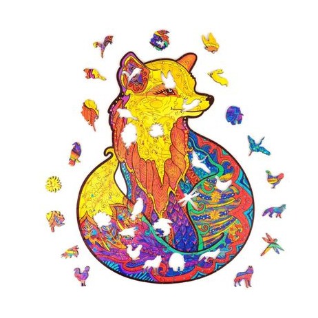 Puzzle bois 222 p renard