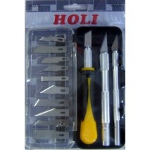 Set de 3 handles+10 lames