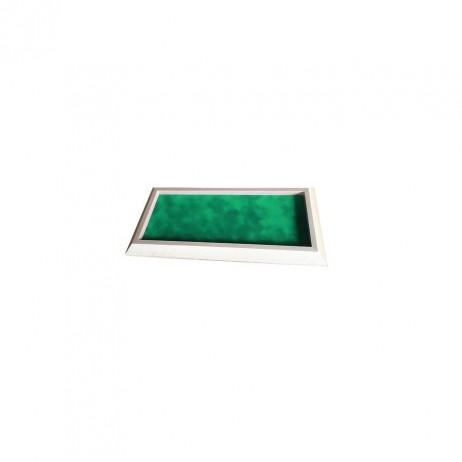 Piste de dés rectangulaire verte