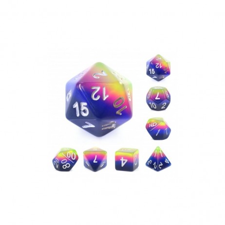 Kit de 7 Dés Neon Sunrise