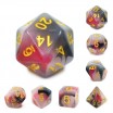 Kit de 7 Dés Rouge / noir Jade