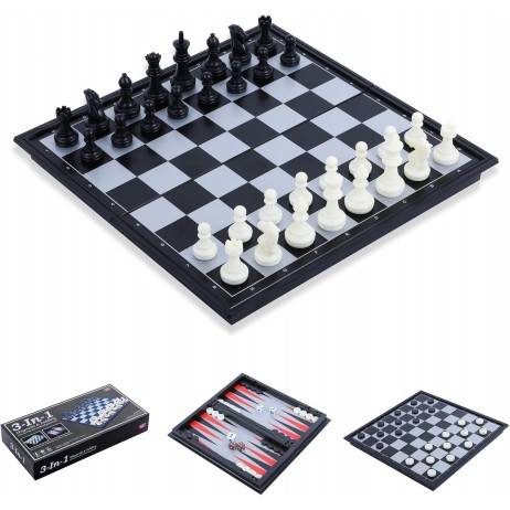 Echecs Backgammon Magnétique 25cm