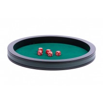 Piste dés 40cm noir vert velou