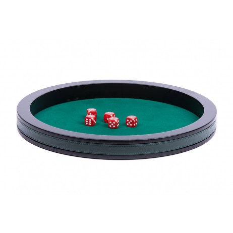 Piste dés 40cm noir vert velou