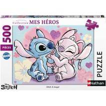 Puzzle 500p Stitch & Angel / Disney