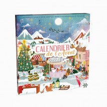 Calendrier de l'Avent Village de Noël 24 Puzzles de 50 pcs
