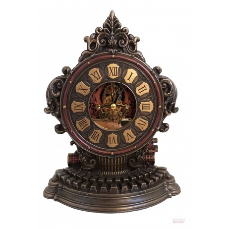 Pendule Steampunk Machine à Ecrire Résine