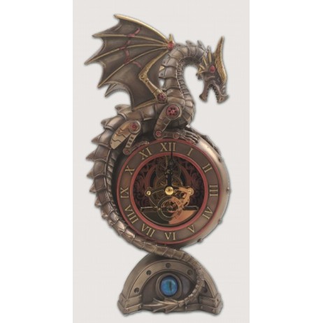 Pendule Steampunk Dragon Résine