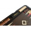 Backgammon en Bois de Rose à Cadre Rouge 38x38cm Fermé