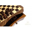 Coffret Échec Magnétique Palissandre/Erable 26x26cm