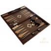 Backgammon en Bois de Bruyère de Noyer 48cm x 29cm Fermé
