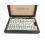 Domino Double Six Boite Noire Simili Cuir