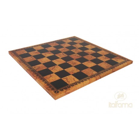 Plateau Echecs Simili Globe Map 45x45 cm
