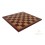Plateau Echecs Simili Cuir Or/Rouge 45x45 cm
