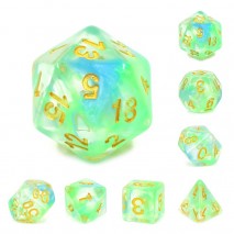 Kit de 7 Dés Pearl Swirl