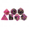 7 dés violet-noir jumbo toxic