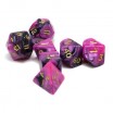 7 dés violet-noir jumbo toxic