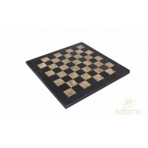 Échecs Marbre Noir / Marron 30x30 cm