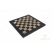 Échecs Marbre Noir / Marron 30x30 cm