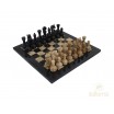 Échecs Marbre Noir / Marron 30x30 cm