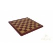 Plateau échecs simili Bordeaux or 33x33 cm