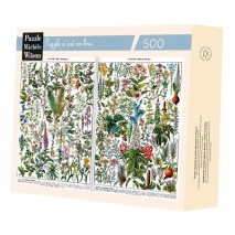 Puzzle Bois 500p Plante Médicinales Millot
