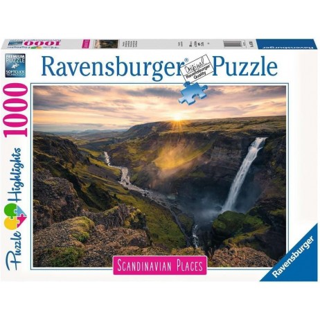 Puzzle 1000 P La cascade Háifoss, Islande